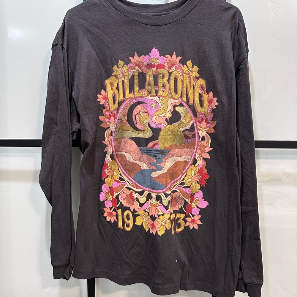 Billabong Dark Gray Long Sleeve Shirt